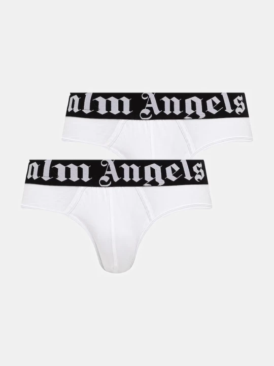 Zdjęcie produktu Palm Angels slipy męskie z bawełną 2-pack biały