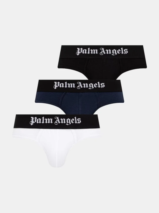 Zdjęcie produktu Palm Angels slipy męskie z bawełną 3-pack biały