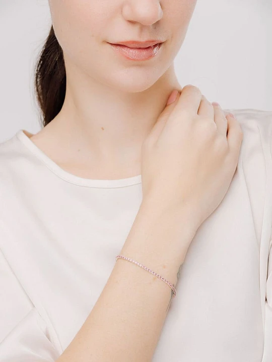 Zdjęcie produktu Pandora Srebrna bransoletka z cyrkoniami rozmiar: 16
