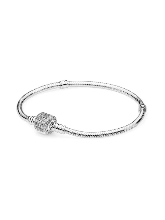 Zdjęcie produktu Pandora Srebrna bransoletka z cyrkoniami rozmiar: 17