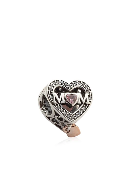 Zdjęcie produktu Pandora Srebrny charms "Mom & Heart" z kabaszonem i cyrkonią rozmiar: onesize