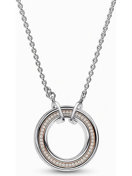 Zdjęcie produktu Pandora Srebrny naszyjnik z zawieszką - dł. 45 cm rozmiar: onesize