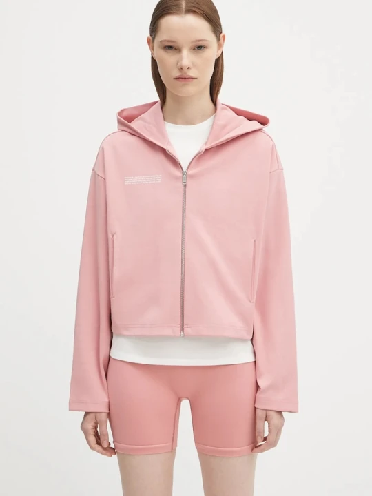 Zdjęcie produktu Pangaia bluza DNA Double Jersey Zip Up Hoodie różowy