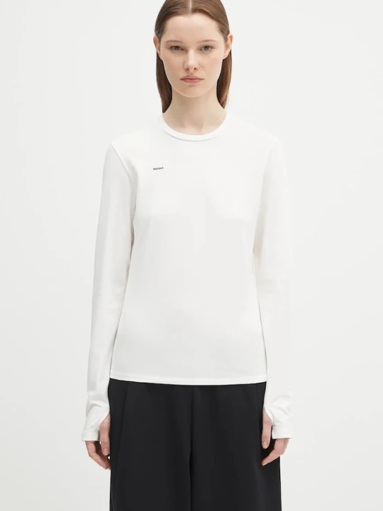 Zdjęcie produktu Pangaia longsleeve Cotton-Stretch Long-Sleeved Top biały