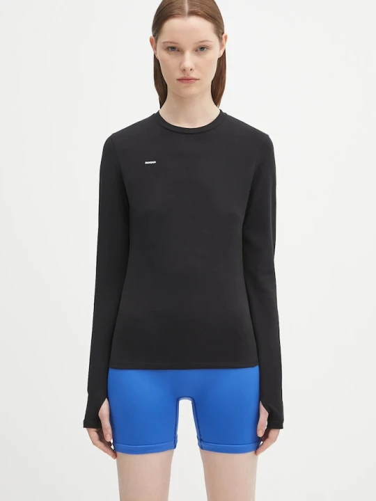 Zdjęcie produktu Pangaia longsleeve Cotton-Stretch Long-Sleeved Top czarny