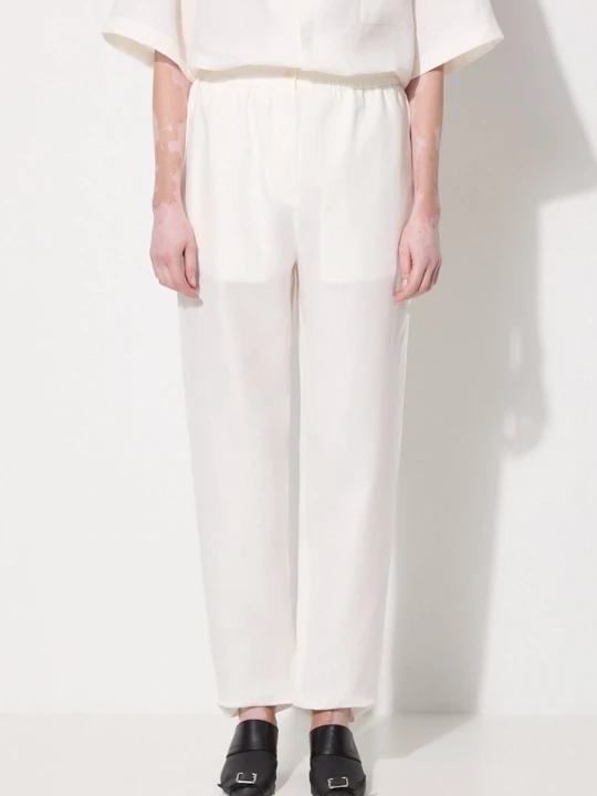 Zdjęcie produktu Pangaia spodnie lniane DNA Linen Trousers