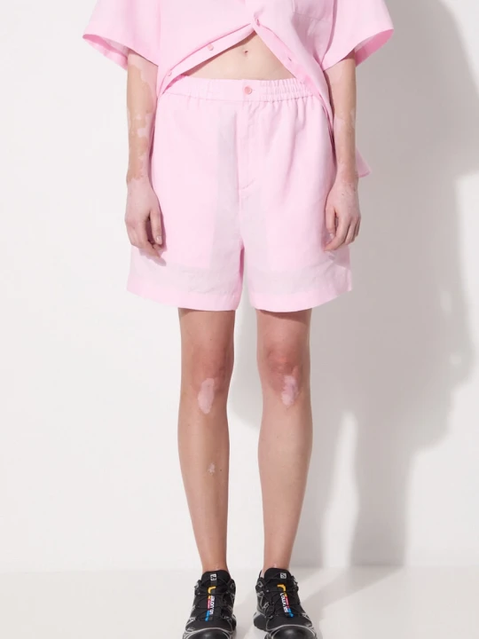 Zdjęcie produktu Pangaia szorty lniane DNA Linen Mid Length Shorts