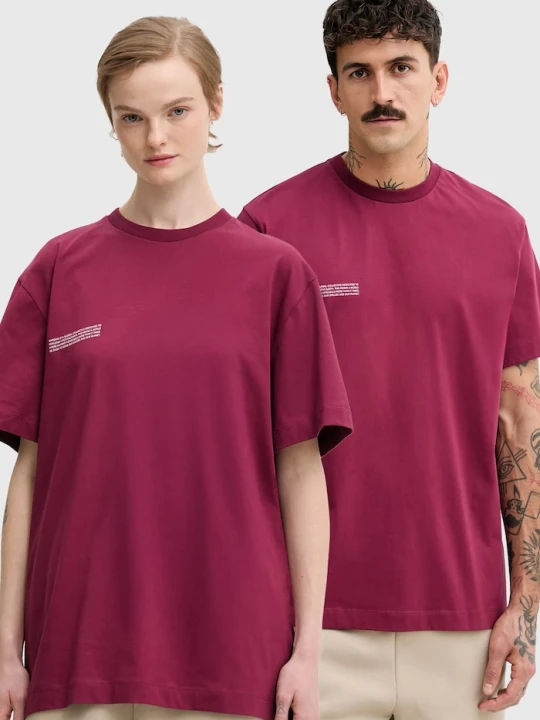 Zdjęcie produktu Pangaia t-shirt bawełniany bordowy