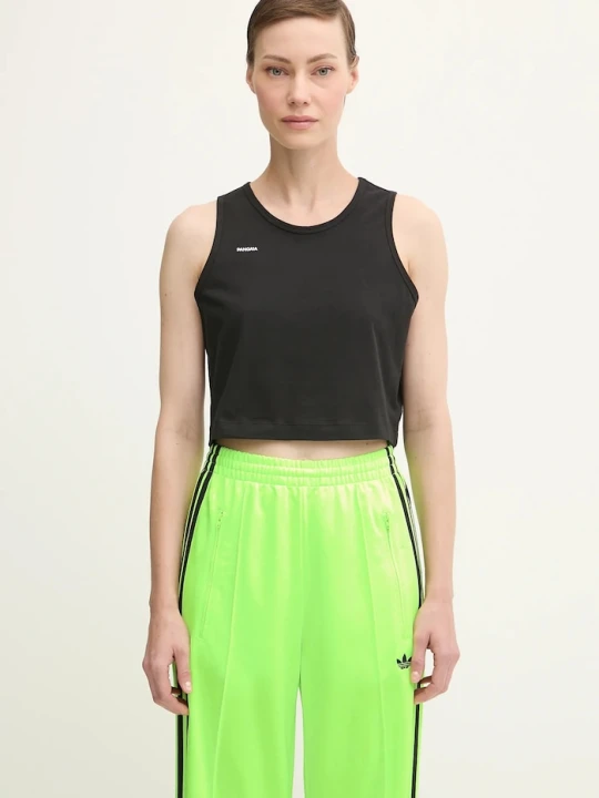 Zdjęcie produktu Pangaia top Cotton-Stretch Tank Top czarny