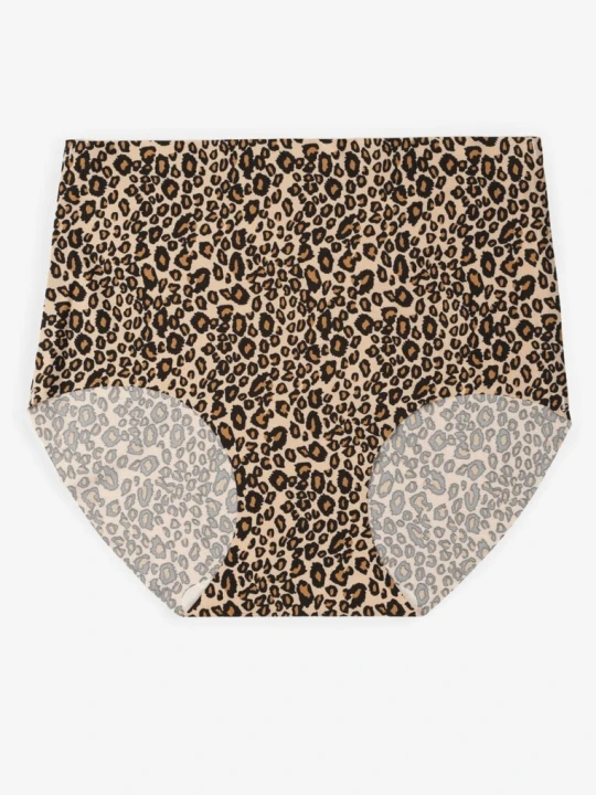 Zdjęcie produktu Panterkowe Bezszwowe Majtki Figi High Waist Dolevia Love Magnolia Panterkowy