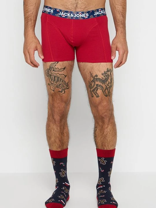 Zdjęcie produktu Bokserki z krótkimi nogawkami Jack&Jones czerwony