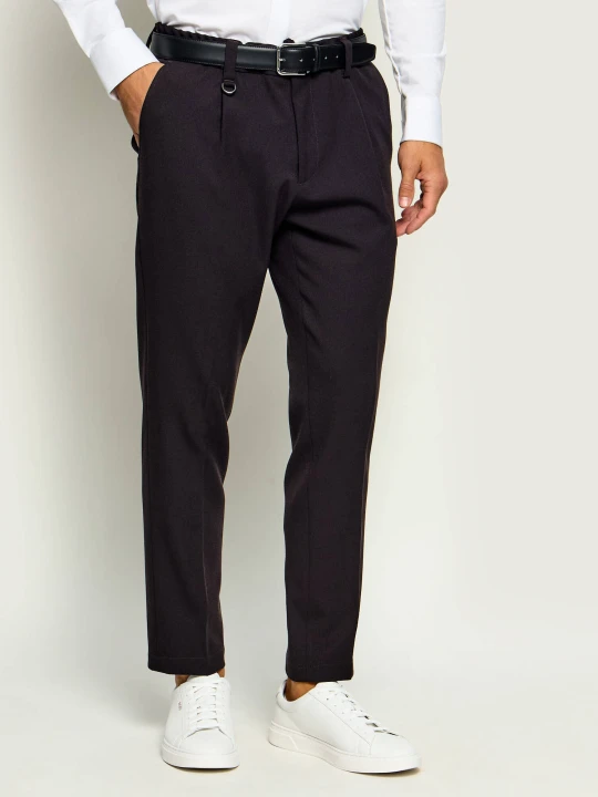 Zdjęcie produktu PAOLO PECORA Spodnie chino | Regular Fit czarny