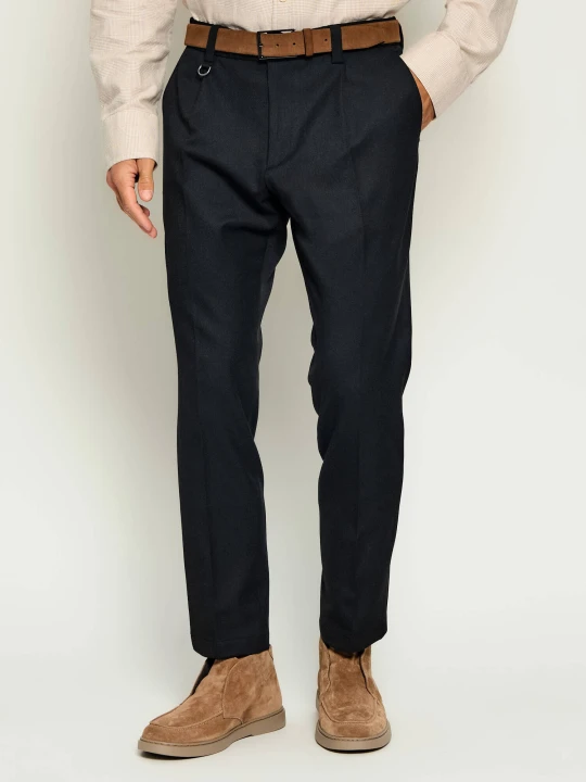 Zdjęcie produktu PAOLO PECORA Spodnie chino | Regular Fit czarny