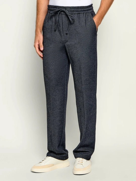 Zdjęcie produktu PAOLO PECORA Spodnie chino | Relaxed fit granatowy