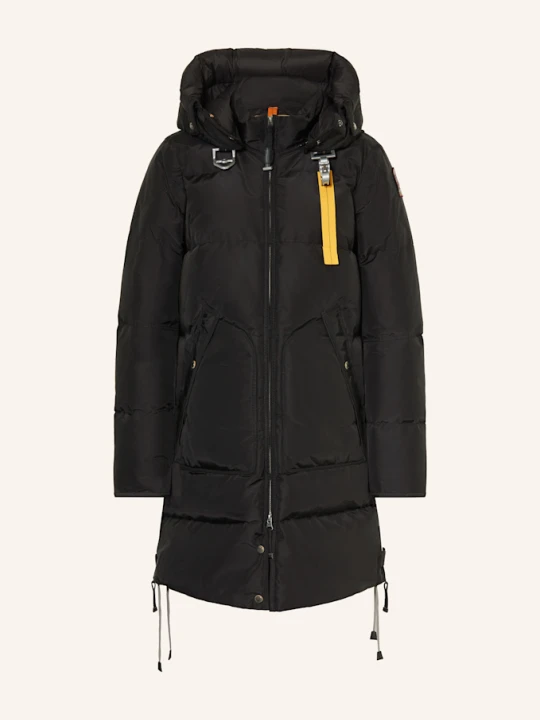 Zdjęcie produktu Parajumpers Płaszcz Puchowy Long Bear Z Odpinanym Kapturem schwarz CZARNY