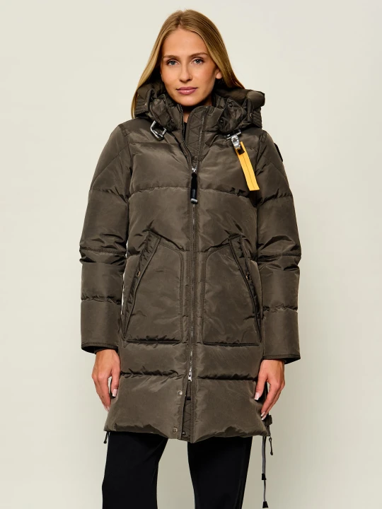 Zdjęcie produktu PARAJUMPERS Puchowa kurtka Long Bear | Slim Fit oliwkowy