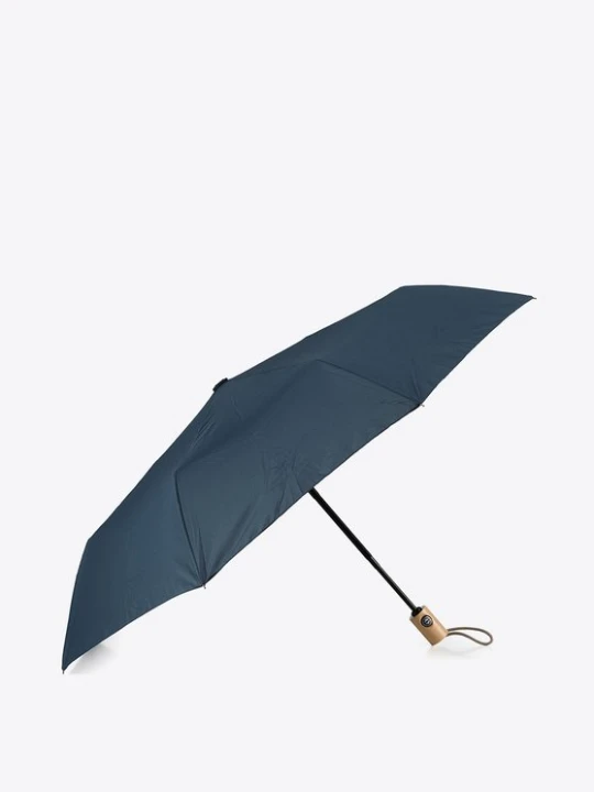 Zdjęcie produktu Parasol automatyczny z drewnianą rączką Wittchen granatowy
