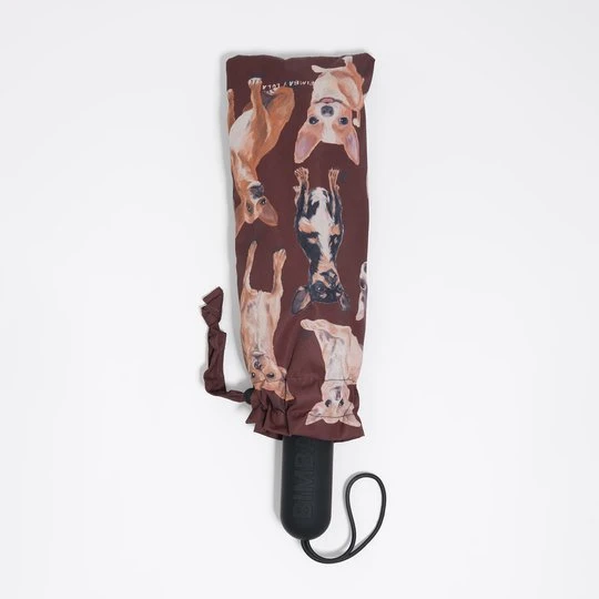 Zdjęcie produktu Parasol nadruk chihuahua BIMBA Y LOLA brązowy