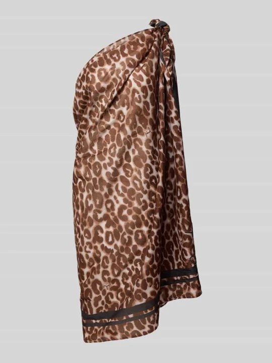 Zdjęcie produktu Pareo ze zwierzęcym nadrukiem na całej powierzchni model 'Leopard' JOOP! Jasnobrązowy melanż