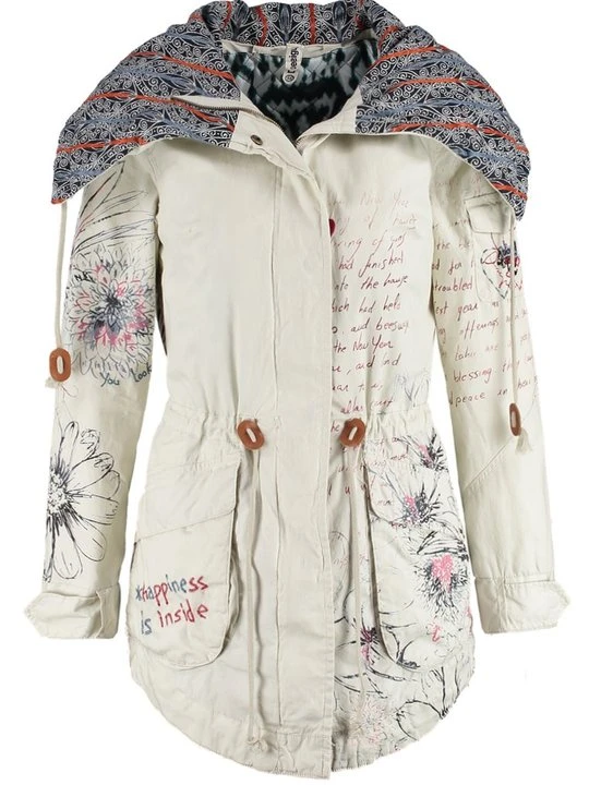 Zdjęcie produktu Parka Desigual mleczny