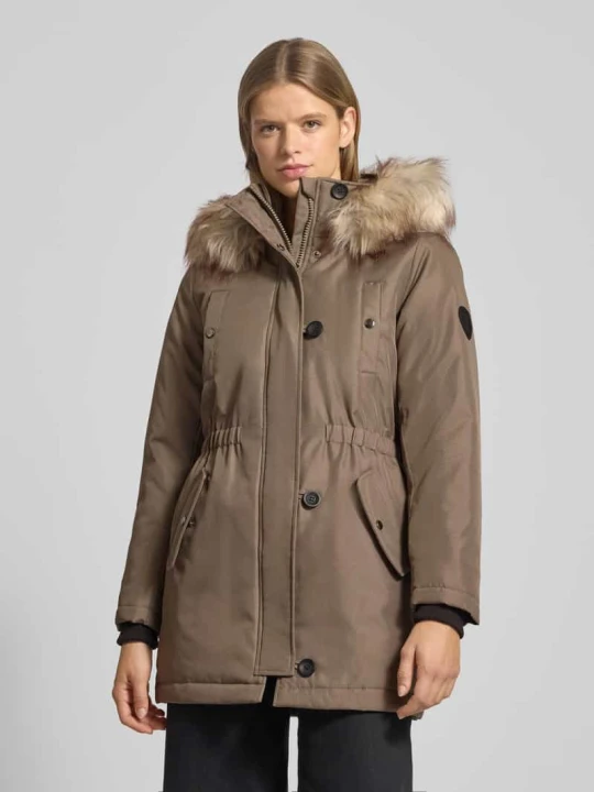 Zdjęcie produktu Parka kroju shaped fit z naszywką z logo model ‘IRIS’ Only Oliwkowy