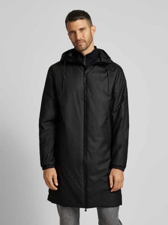 Zdjęcie produktu Parka o kroju regular fit w długim kroju model „LOHJA” Rains Czarny