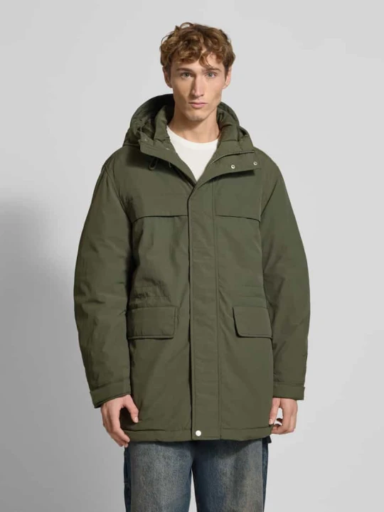 Zdjęcie produktu Parka o kroju regular fit z kapturem model ‘CITY READY’ Tommy Jeans Ciemnozielony