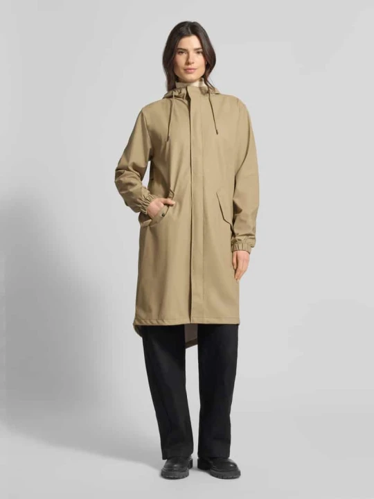 Zdjęcie produktu Krój regular fit parka z kapturem Model 'Fishtail' Rains Beżowy
