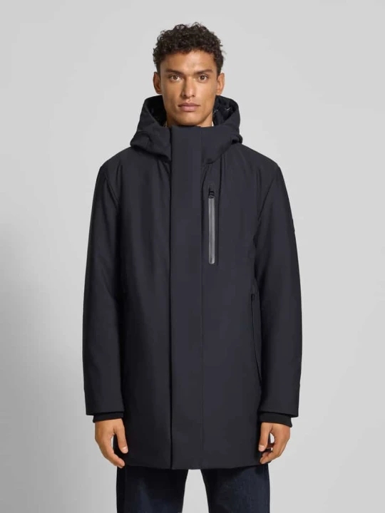 Zdjęcie produktu Parka o kroju regular fit z kapturem model ‘FLEX CROSS’ Strellson Granatowy