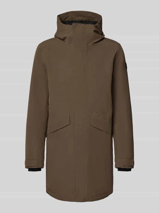 Zdjęcie produktu parka o kroju regular fit z kapturem model 'Kenny' Didriksons Ciemnobrązowy
