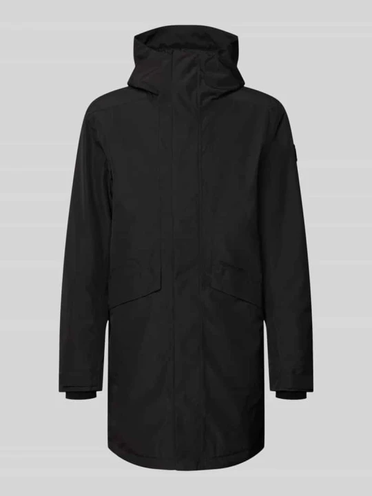 Zdjęcie produktu parka o kroju regular fit z kapturem model 'Kenny' Didriksons Czarny