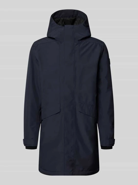 Zdjęcie produktu parka o kroju regular fit z kapturem model 'Kenny' Didriksons Granatowy