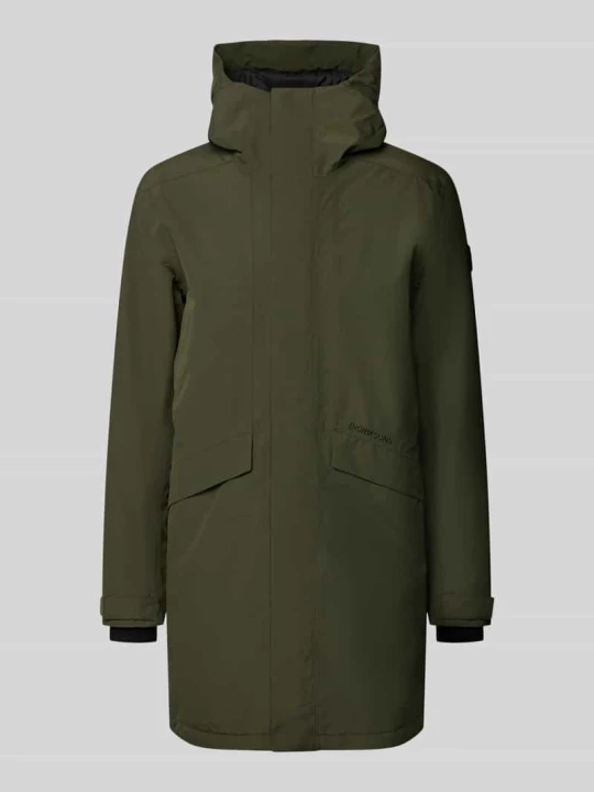 Zdjęcie produktu parka o kroju regular fit z kapturem model 'Kenny' Didriksons Oliwkowy