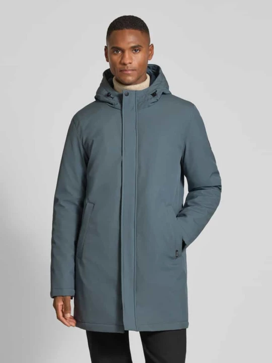 Zdjęcie produktu Parka o kroju regular fit z kapturem model ‘Madeston’ Matinique Jeansowy niebieski