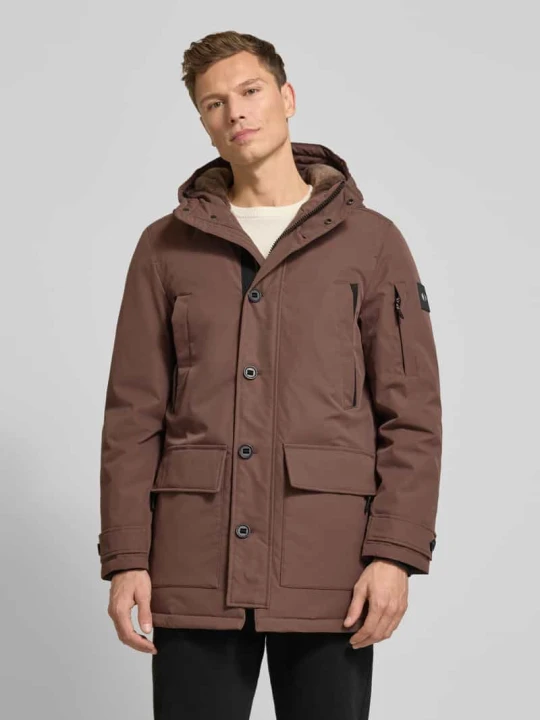 Zdjęcie produktu Parka o kroju regular fit z kapturem Tom Tailor Średniobrązowy