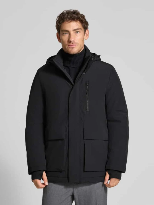 Zdjęcie produktu Parka o kroju regular fit z kieszeniami z patką MCNEAL Czarny