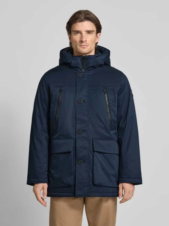 Zdjęcie produktu Parka o kroju regular fit z kieszeniami z patką Tom Tailor Granatowy