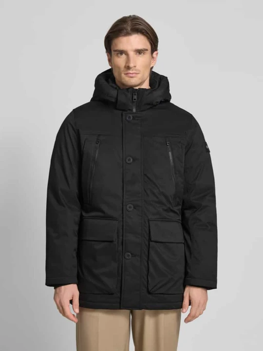 Zdjęcie produktu Parka o kroju regular fit z kieszeniami z patką Tom Tailor Czarny