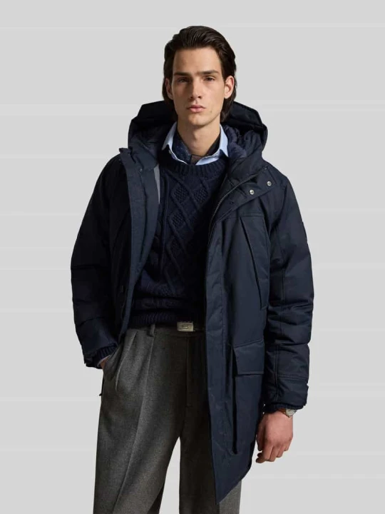 Zdjęcie produktu parka o kroju regular fit z mieszanki bawełny Polo Ralph Lauren Granatowy