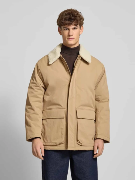 Zdjęcie produktu Parka o kroju regular fit z nadrukiem z logo Calvin Klein Jeans Camel