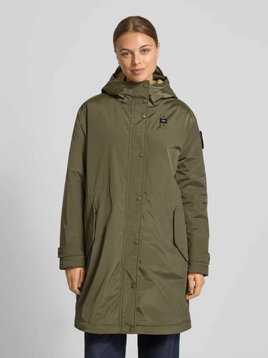 Zdjęcie produktu Parka o kroju regular fit z obszyciem z futerka model ‘Payne’ Blauer Usa Oliwkowy