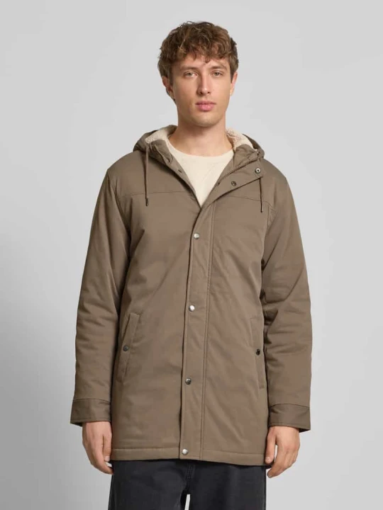 Zdjęcie produktu Parka o kroju regular fit z obszyciem z imitacji futra w kapturze model ‘ALEXANDER’ Only & Sons Średniobrązowy