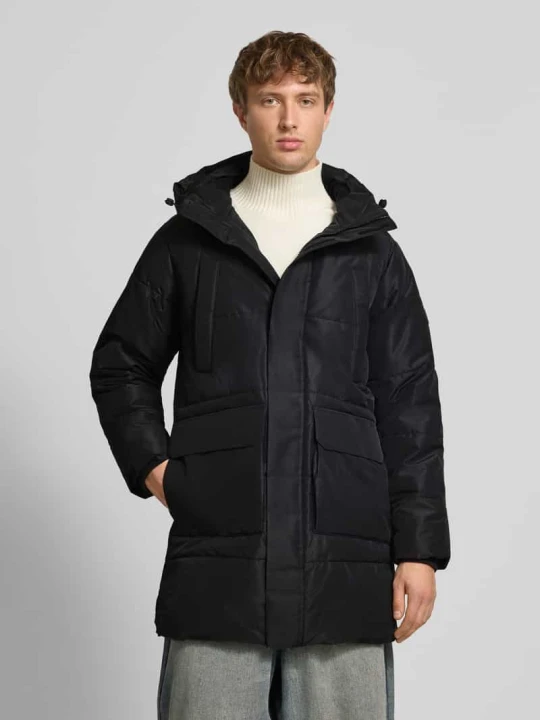 Zdjęcie produktu Parka o kroju regular fit z odpinanym kapturem model ‘CAM’ Only & Sons Czarny