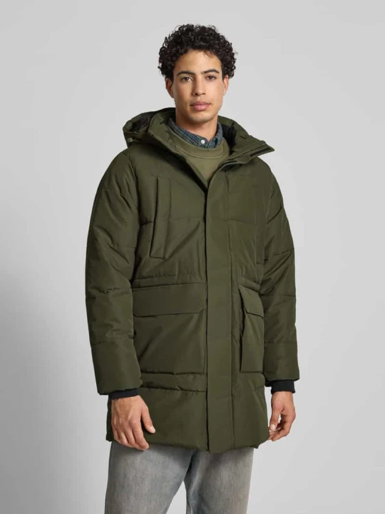 Zdjęcie produktu Parka o kroju regular fit z odpinanym kapturem model ‘CAM’ Only & Sons Oliwkowy
