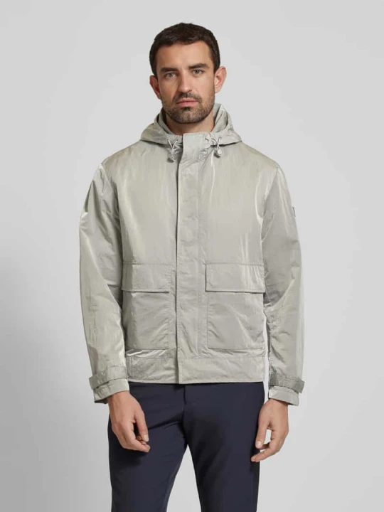 Zdjęcie produktu Parka o kroju regular fit z wodoodpornego materiału z kapturem Marc O'Polo Średnioszary