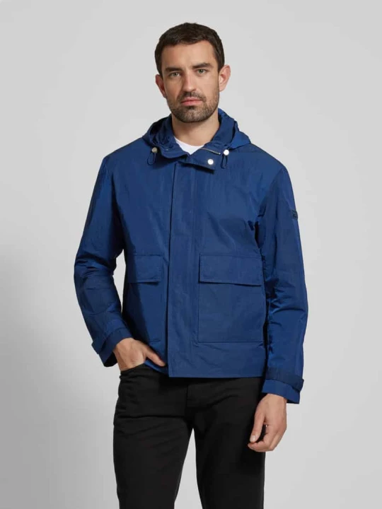 Zdjęcie produktu Parka o kroju regular fit z wodoodpornego materiału z kapturem Marc O'Polo Królewski niebieski