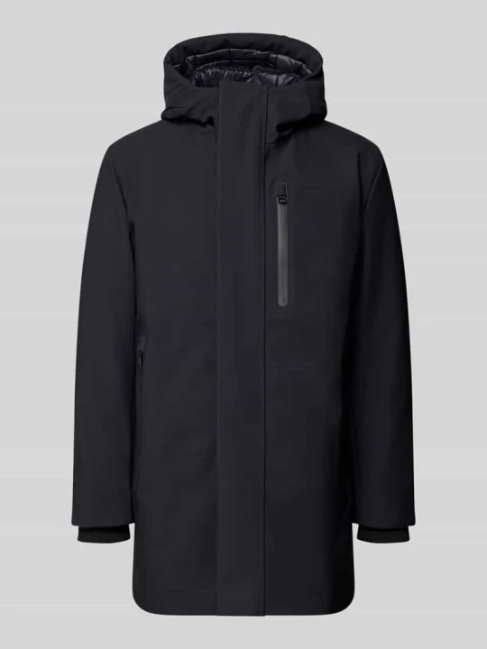 Zdjęcie produktu parka o kroju regular fit ze stójką model 'FLEX CROSS PARKA' Strellson Granatowy