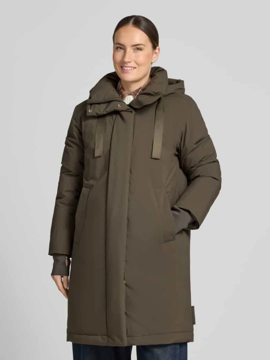 Zdjęcie produktu parka o kroju relaxed fit z kołnierzem z kapturem Marc O'Polo Oliwkowy