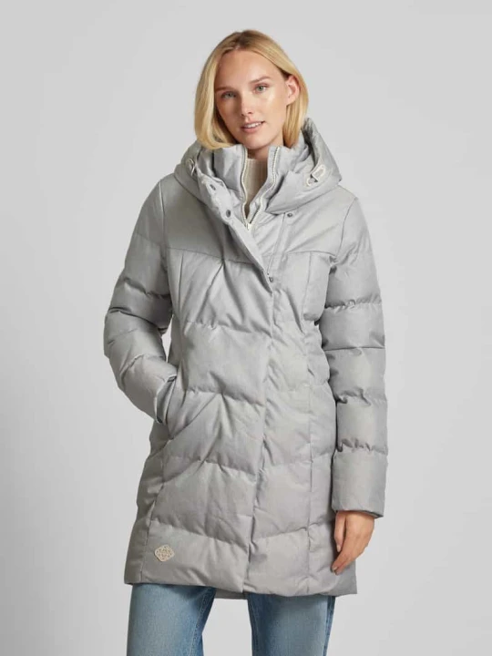 Zdjęcie produktu Parka pikowana z kapturem model ‘Pavla’ Ragwear Jasnoszary