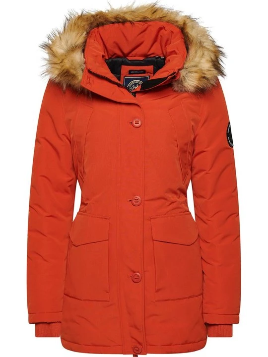 Zdjęcie produktu Parka Superdry pomarańczowy melanż